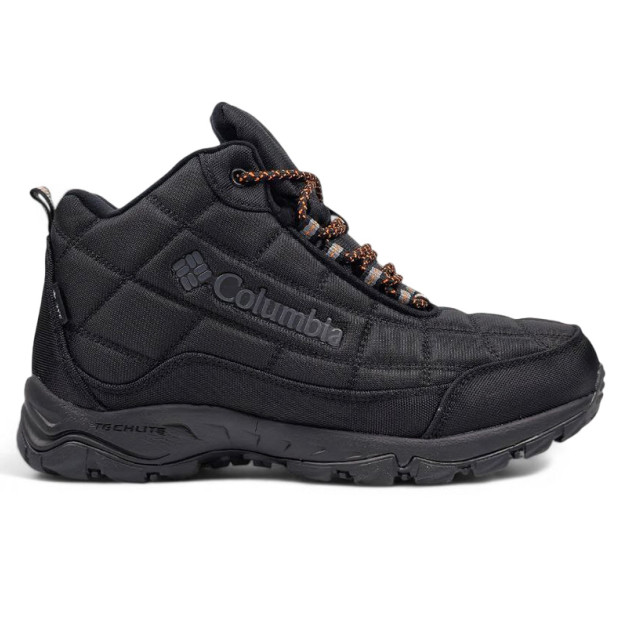 Columbia Waterproof Boots Black Orange З ФЛІСОМ